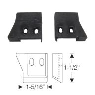 1950 1951 1952 Oldsmobile And Pontiac (See Detail) 2-Door Convertible Top Rest Rubber Pad 1 Pair