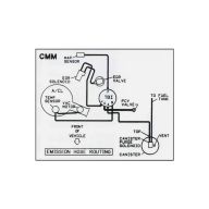 
1988 Pontiac Firebird 5.0 Liter Engine Models WITH Automatic or Manual Transmission (See Details) CMM Emission Routing Decal
