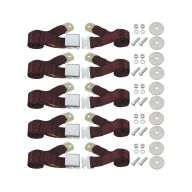 Buick, Oldsmobile and Pontiac Universal Maroon Seat Belt (Lap Style) 5 Belt Set