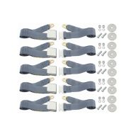 Buick, Oldsmobile and Pontiac Universal Slate Blue Seat Belt (Lap Style) 5 Belt Set