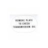 
1963 Pontiac Tempest (See Details) Automatic Transmission Check Trunk Plug Decal
