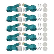 Buick, Oldsmobile and Pontiac Universal Turquoise Seat Belt (Lap Style) 5 Belt Set