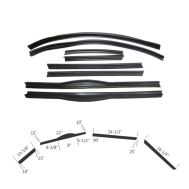 1942 1946 1947 1948 Buick, Oldsmobile, and Pontiac 2-Door Convertible (See Details) Roof Rail Rubber Weatherstrip Set (8 Pieces)