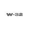 1969 Oldsmobile 442 W-32 Fender Decal - Black