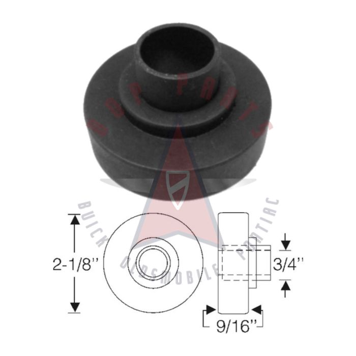 1963 1964 1965 Buick (See Details) Rubber Body Mounting Pad