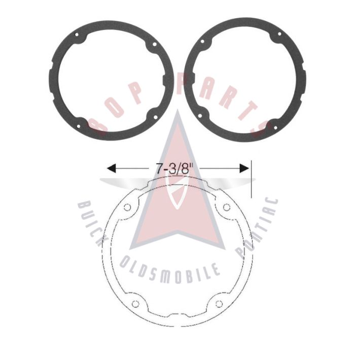 1960 Buick Tail Light Lens Rubber Gaskets 1 Pair