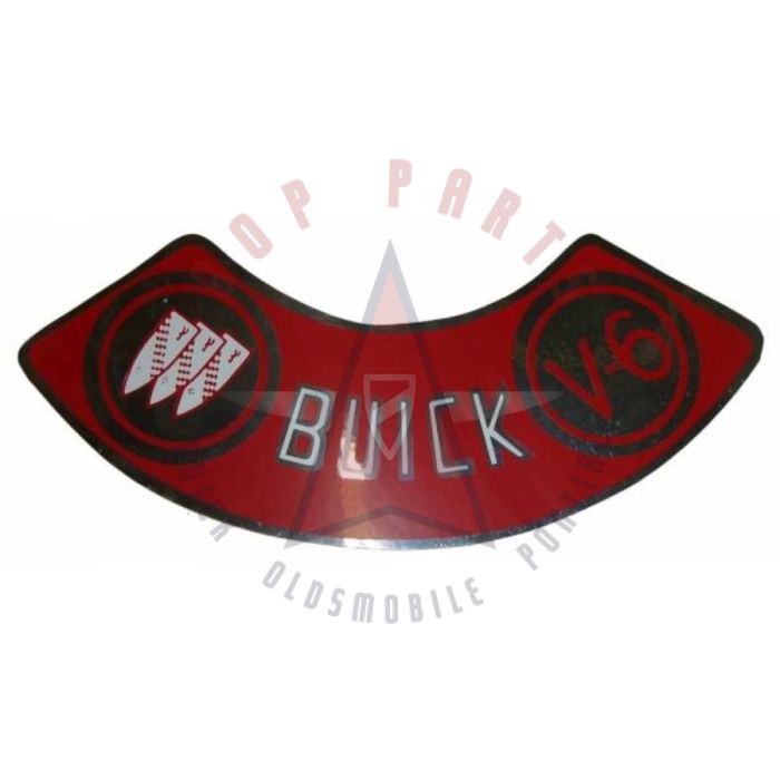 1977 1978 1979 Buick V6 Air Cleaner Decal 