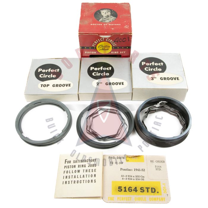 1941 1942 1946 1947 1948 1949 1950 1951 1952 Pontiac STD Piston Ring Set  NORS Free Shipping In The USA