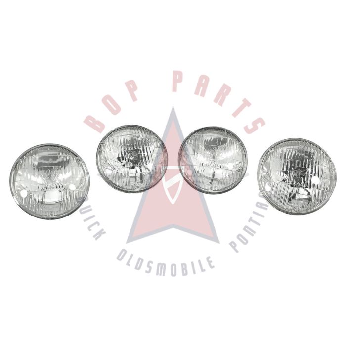 
 1960 1961 1962 1963 1964 1965 1966 1967 Oldsmobile T3 OEM Headlight Bulbs High and Hi-Low Beam Set (4 Pieces) 
