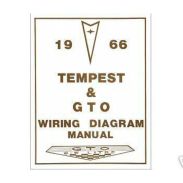 1966 Pontiac GTO, Tempest, and LeMans Wiring Diagram Manual [PRINTED BOOKLET]