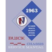 1963 Buick Le Sabre, Invicta, Wildcat, Riviera, and Electra 225 Chassis Service Manual [PRINTED BOOK]