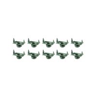 
Buick, Oldsmobile, and Pontiac Universal Door and Quarter Glass Window Channel Sweep Green Phosphate Clip Set (10 Pieces)
