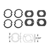 1961 1962 Oldsmobile F-85 (See Details) Tail Light And Back Up Lens Gasket Set (8 Pieces)