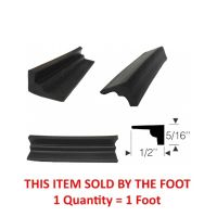 1942 1946 1947 1948 1949 1950 1951 1952 1953 1954 1955 Buick, Oldsmobile, And Pontiac (See Details) Side Window Sash Channel Rubber Weatherstrip (Sold By The Foot)