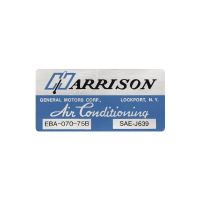 1975 Pontiac Harrison Air Conditioning (A/C) Evaporator Box Decal