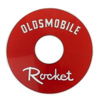 1961 1962  1963 1964 Oldsmobile Rocket Silver and Red Air Cleaner Decal (11-Inches)