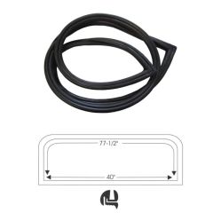 1950 1951 Buick (See Details) Rear Window Rubber Weatherstrip