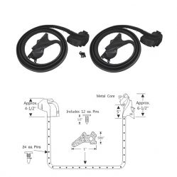 1973 1974 1975 1976 1977 Buick, Oldsmobile, And Pontiac 2-Door Hardtop (See Details) Door Rubber Weatherstrips 1 Pair