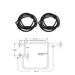 1958 Buick Century and Special Series And Oldsmobile 4-Door Sedan (See Details) Front Door Rubber Weatherstrips 1 Pair