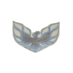 1973 Pontiac Firebird Trans Am (See Details) Front Bumper and Sail Panel Bird Decal (8-Inches) - Blue/Black