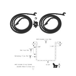 1962 1963 Buick, Oldsmobile, And Pontiac 2-Door (See Details) Door Rubber Weatherstrips 1 Pair