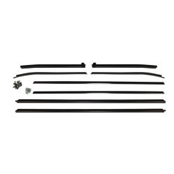 1969 1970 1971 1972 Pontiac GTO and LeMans 2-Door Convertible Authentic Window Sweeps Felt Kit (8 Pieces)