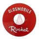 1961 1962 1963 1964 Oldsmobile Rocket Silver and Red Air Cleaner Decal (11-Inches)