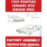 1969 Pontiac LeMans, GTO, and Grand Prix Models Factory Assembly Instruction Manual [PRINTED BOOK]