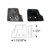 1950 1951 1952 1953 Buick And Oldsmobile (See Details) Convertible Folding Top Female Hinge Rubber Bumpers 1 Pair